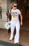 Hayden Panettiere in 'Little Miss Sunshine' tee leaving a spa in Canyon Drive