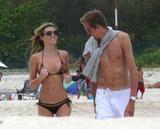 Abigail Clancy In Black Bikini Out With Petr Crouch Pictures