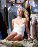 Cameron Diaz in White Swimsuit